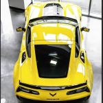 Ravoony Plus Crystal Maize Yellow Car Vinyl Wrap Chevrolet Corvette Wrap Z06