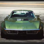 Ravoony Plus Metallic Mamba Green Car Vinyl Wrap C3 Corvette Wrap