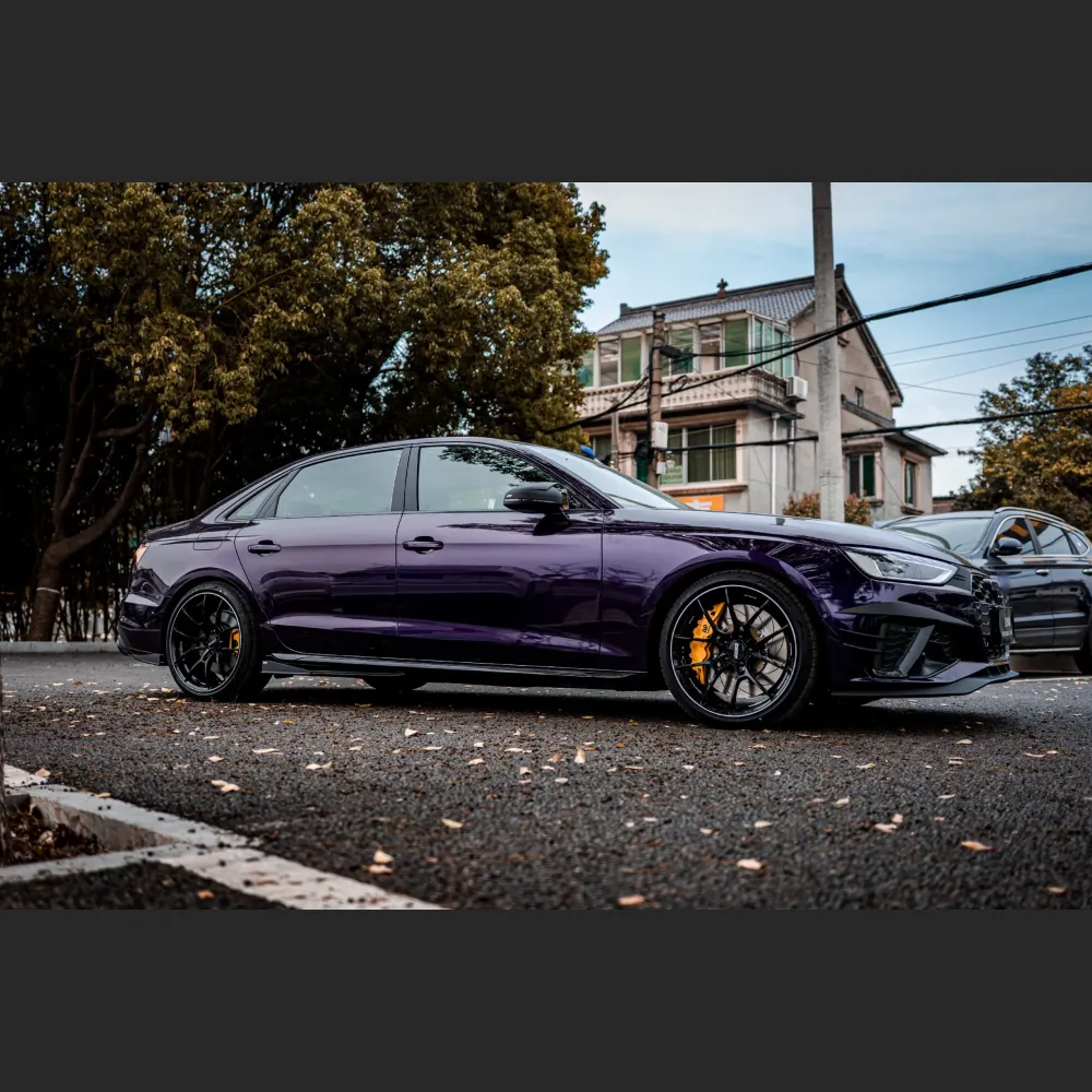 Ravoony Plus Audi Gloss Velvet Purple Car Vinyl Wrap