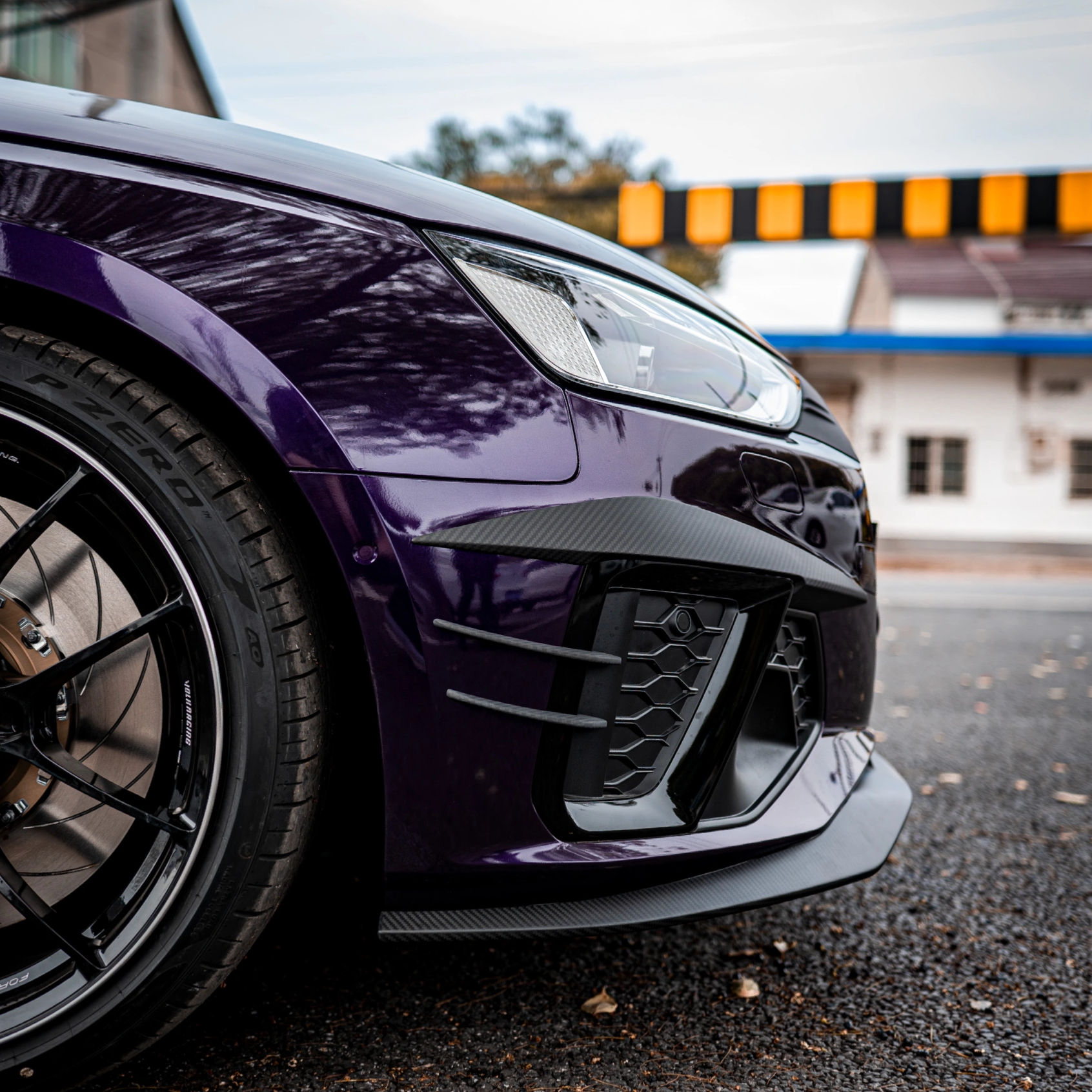 Ravoony Plus Audi Gloss Velvet Purple Car Vinyl Wrap