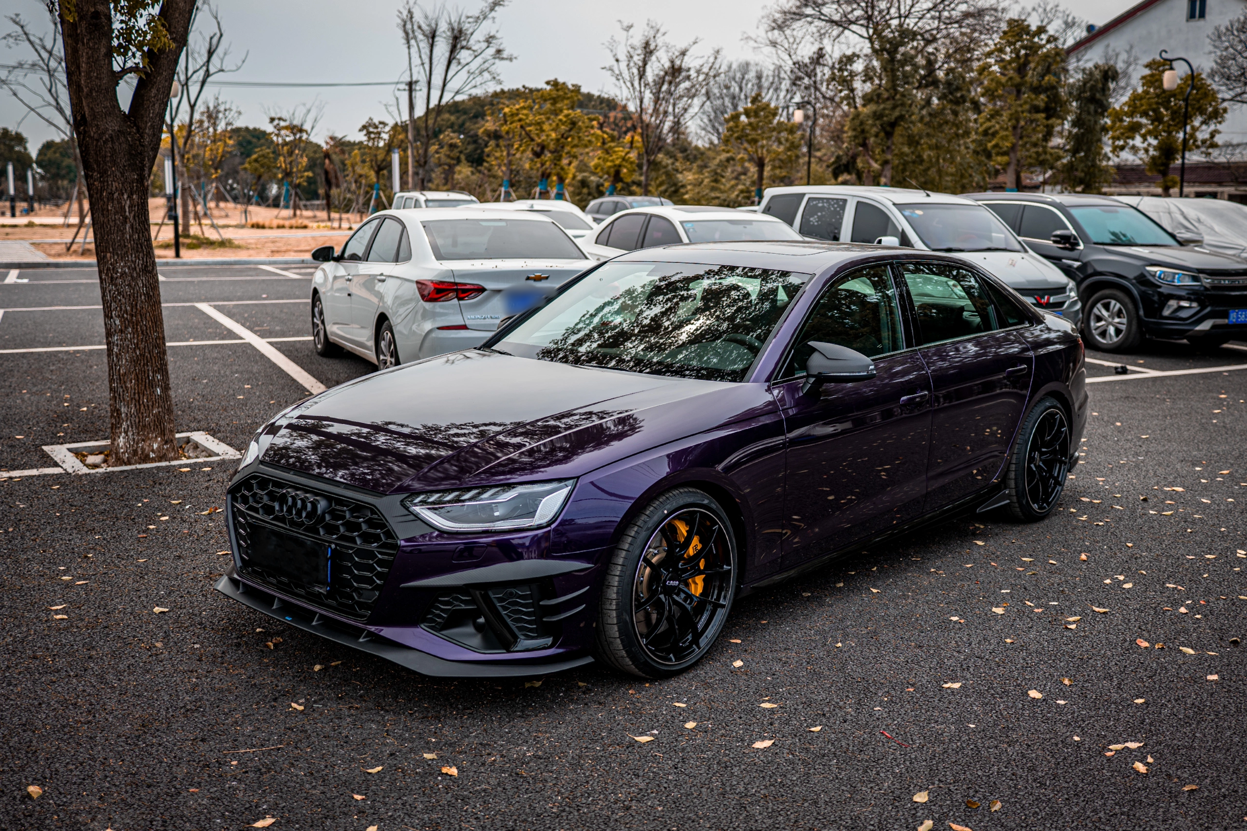 Ravoony Plus Audi Gloss Velvet Purple Car Vinyl Wrap