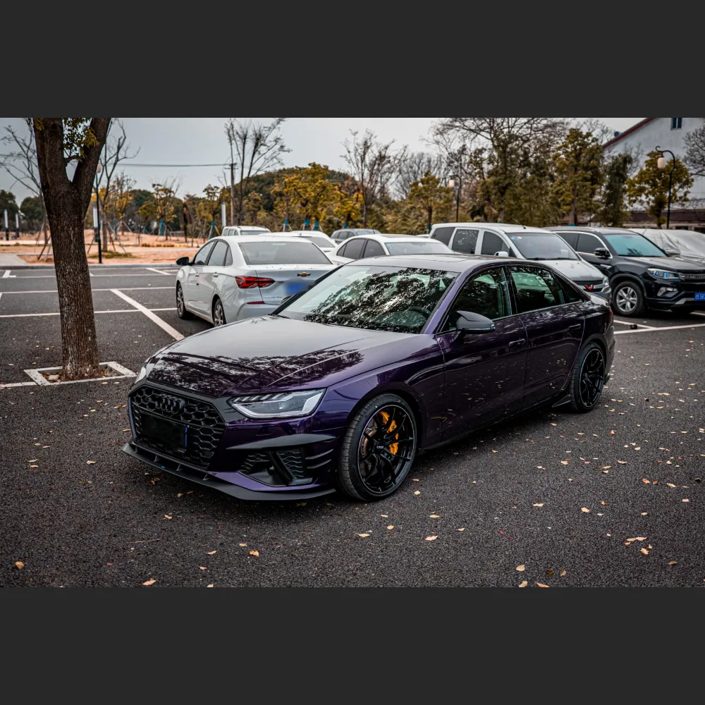 Ravoony Plus Audi Gloss Velvet Purple Car Vinyl Wrap
