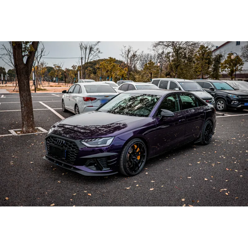 Audi Gloss Velvet Purple Car Vinyl Wrap