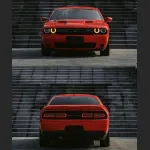Ravoony Plus Glossy Porsche Orange Car Vinyl Wrap Dodge Challenger Wrap