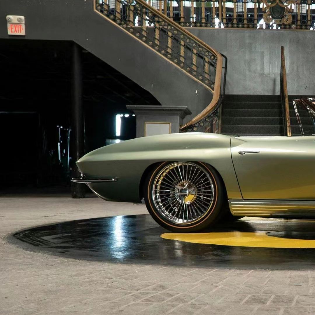 Ravoony Plus NIO Gloss Arctic Green Color Car Wrap C2 Corvette Wrap