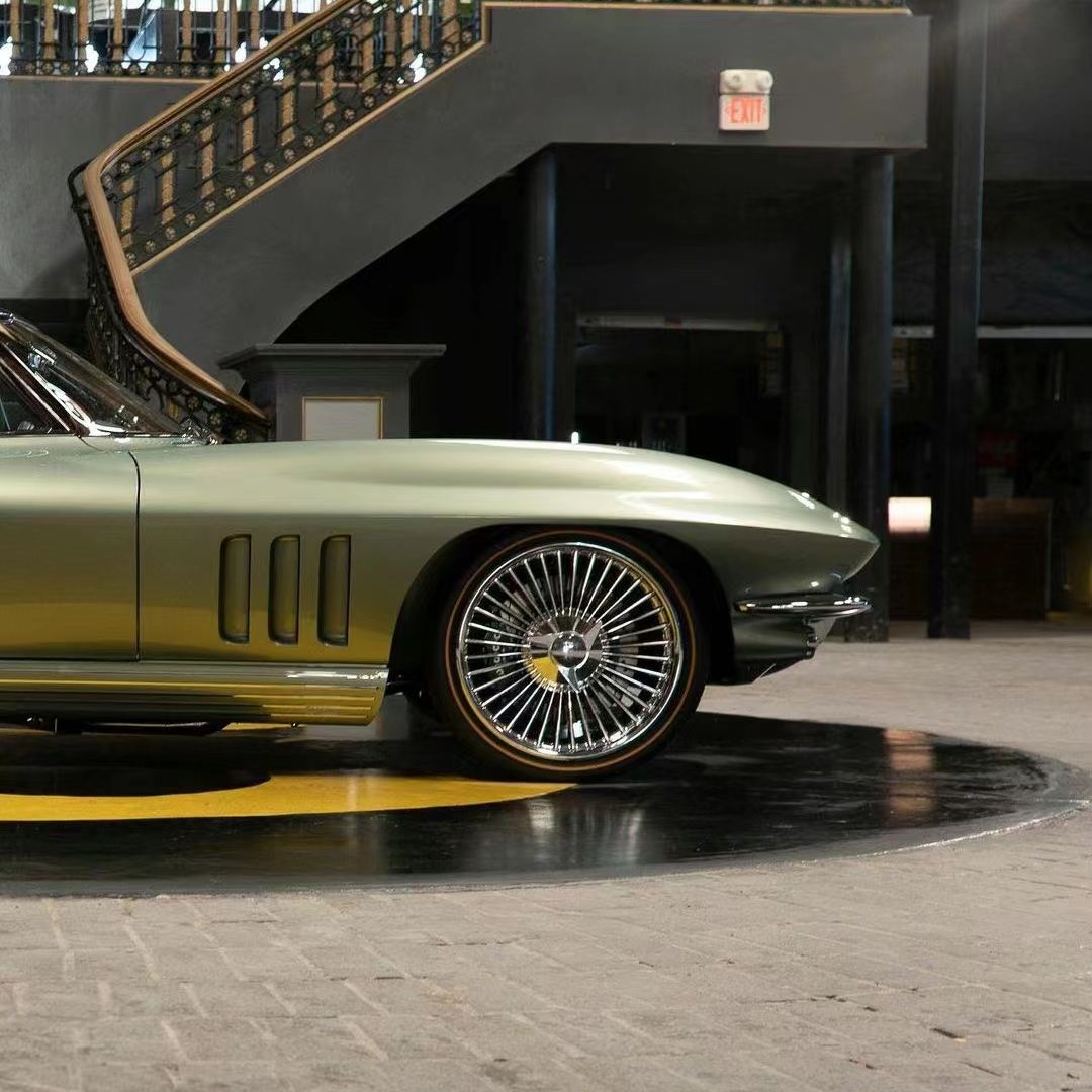 Ravoony Plus NIO Gloss Arctic Green Color Car Wrap C2 Corvette Wrap