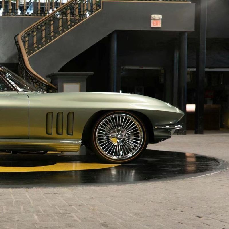 Ravoony Plus NIO Gloss Arctic Green Color Car Wrap C2 Corvette Wrap