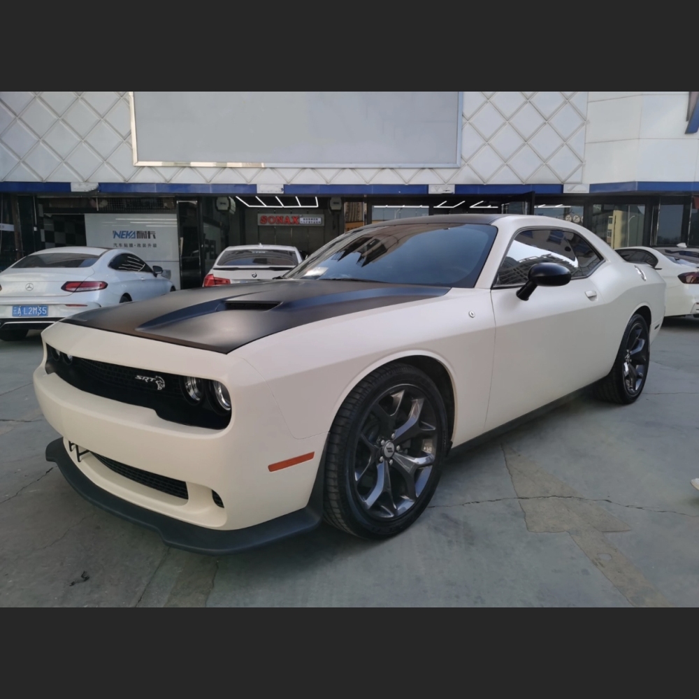Ravoony Plus Ultimate Flat Khaki Milan Car Vinyl Wrap Dodge Challenger Wrap