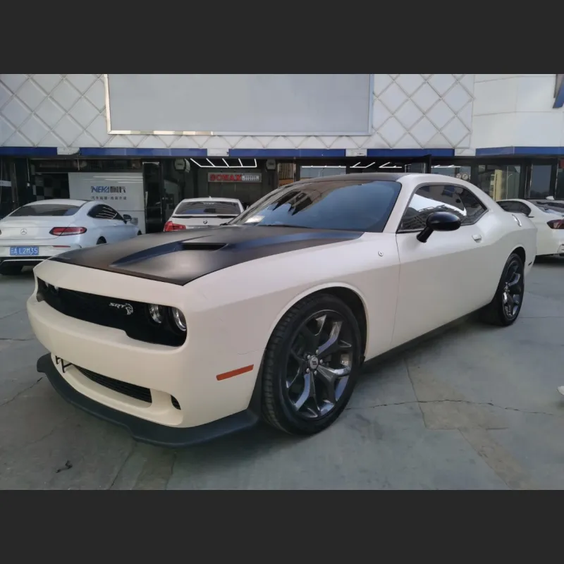 Ravoony Plus Ultimate Flat Khaki Milan Car Vinyl Wrap Dodge Challenger Wrap