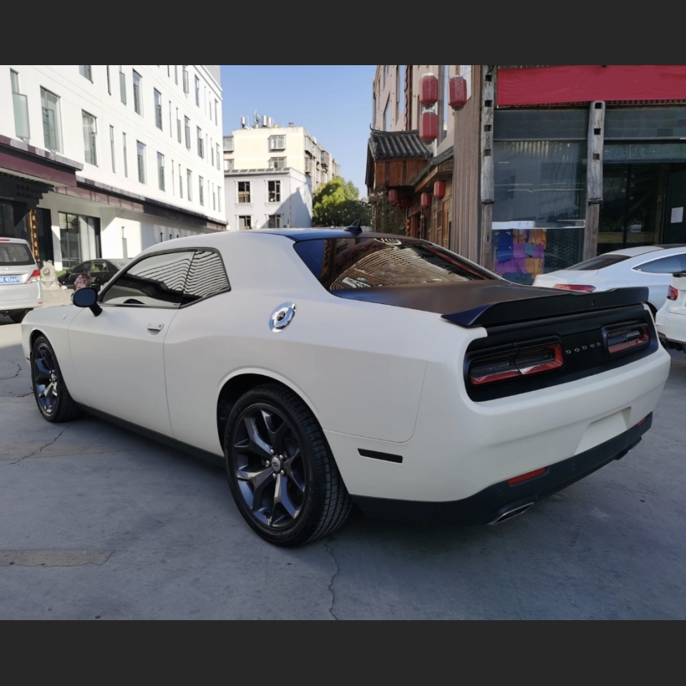 Ravoony Plus Ultimate Flat Khaki Milan Car Vinyl Wrap Dodge Challenger Wrap