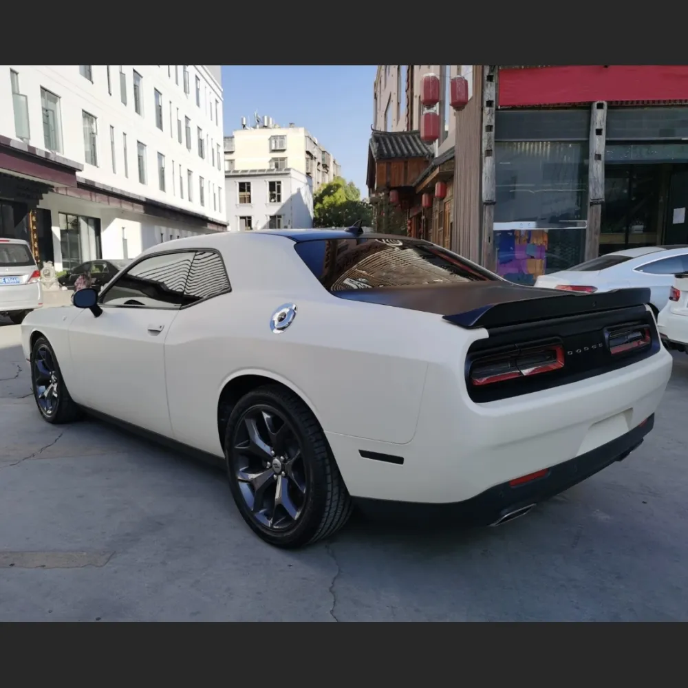 Ravoony Plus Ultimate Flat Khaki Milan Car Vinyl Wrap Dodge Challenger Wrap