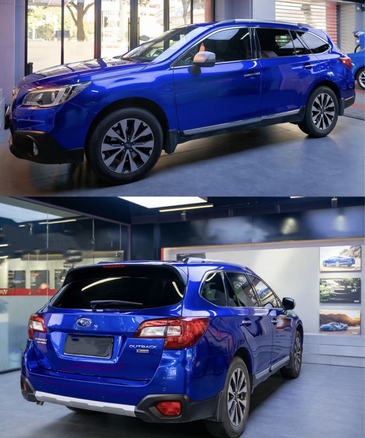  Ravoony Plus Gloss Metallic Blueberry Blue Vinyl Car Wrap Subaru Vinyl Wrap