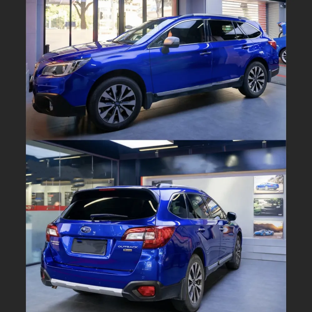  Ravoony Plus Gloss Metallic Blueberry Blue Vinyl Car Wrap Subaru Vinyl Wrap