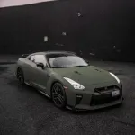 Ravoony Plus Matte Army Green Wrap Nissan GTR Wrap
