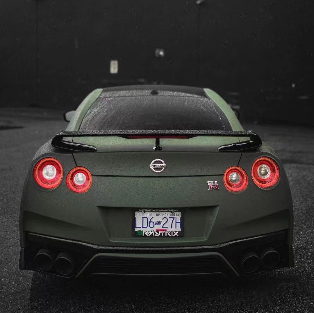 Ravoony Plus Matte Army Green Wrap Nissan GTR Wrap