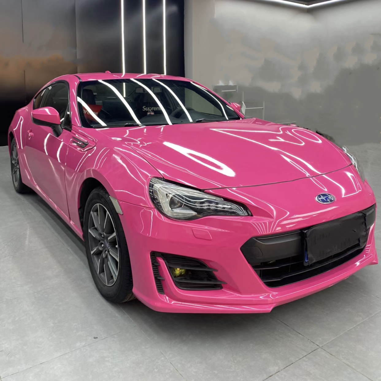 Ravoony Plus PET Gloss Beets Purple Vinyl Car Wrap Subaru Vinyl Wrap