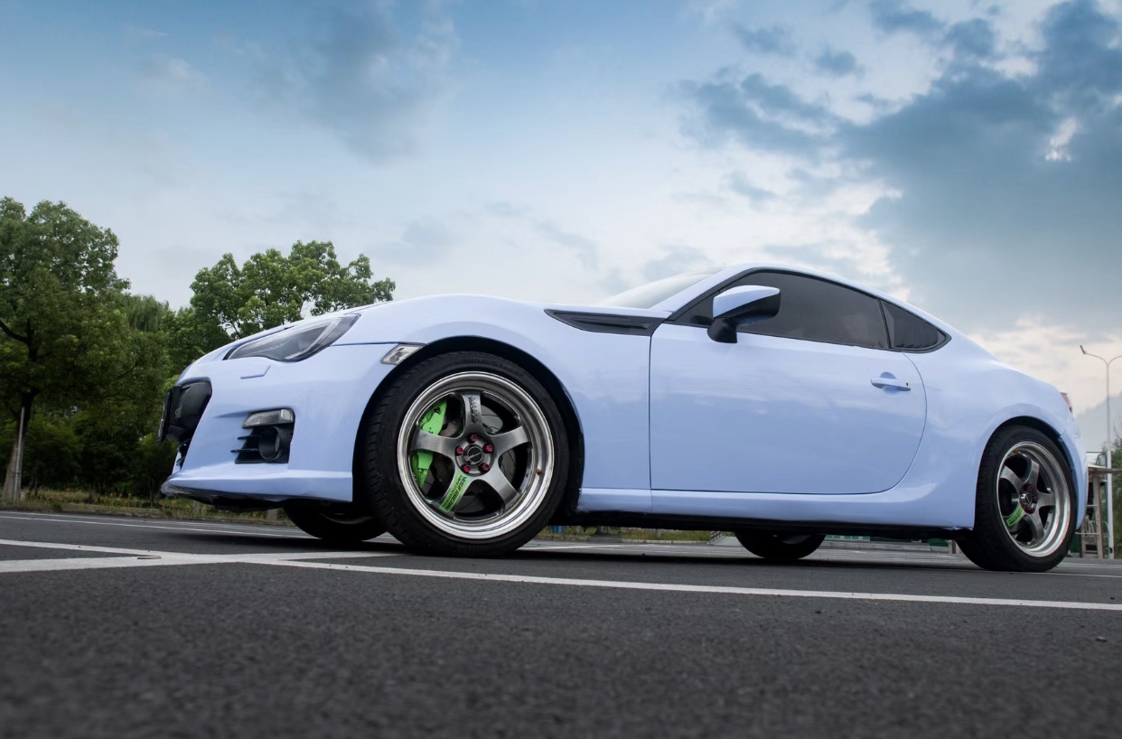 Ravoony Plus Glossy Baby Blue Car Wrap Subaru Vinyl Wrap