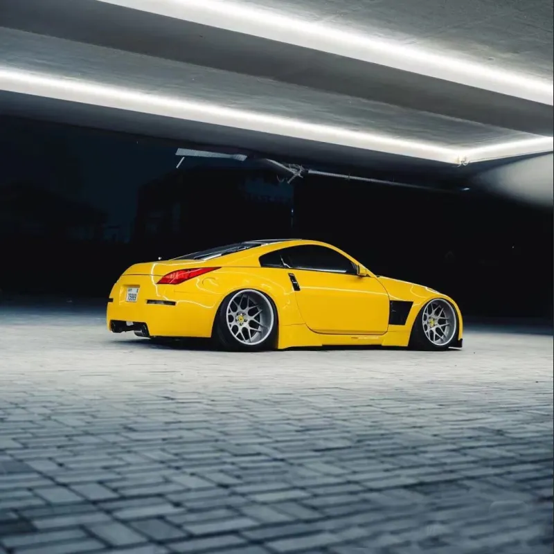 Ravoony Plus Sunflower Yellow Vinyl Wrap Nissan 350Z Wrap