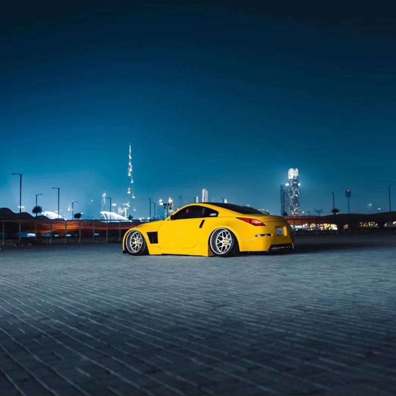 Ravoony Plus Sunflower Yellow Vinyl Wrap Nissan 350Z Wrap