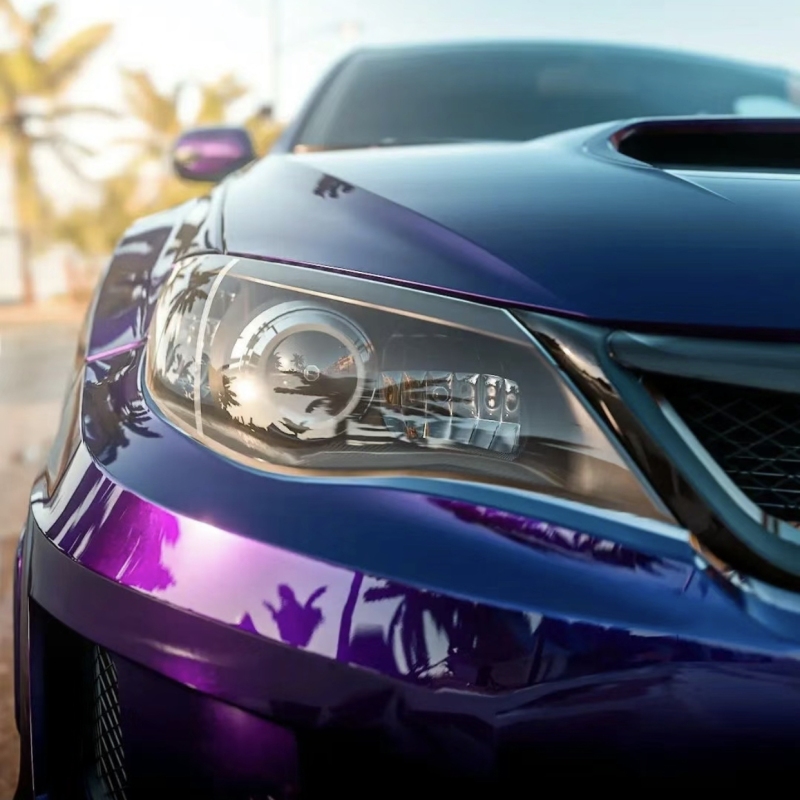 Ravoony Plus Gloss Midnight Purple Car Vinyl Wrap Subaru Wrap