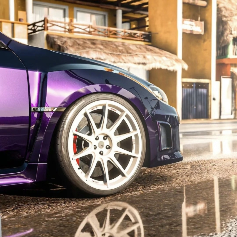 Ravoony Plus Gloss Midnight Purple Car Vinyl Wrap Subaru Wrap