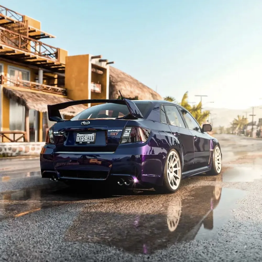 Ravoony Plus Gloss Midnight Purple Car Vinyl Wrap Subaru Wrap
