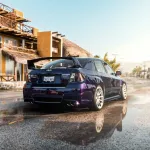 Ravoony Plus Gloss Midnight Purple Car Vinyl Wrap Subaru Wrap