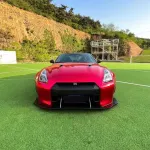 Ravoony Plus Gloss Metallic Vampire Red Vinyl Car Wrap Nissan GTR Wrap