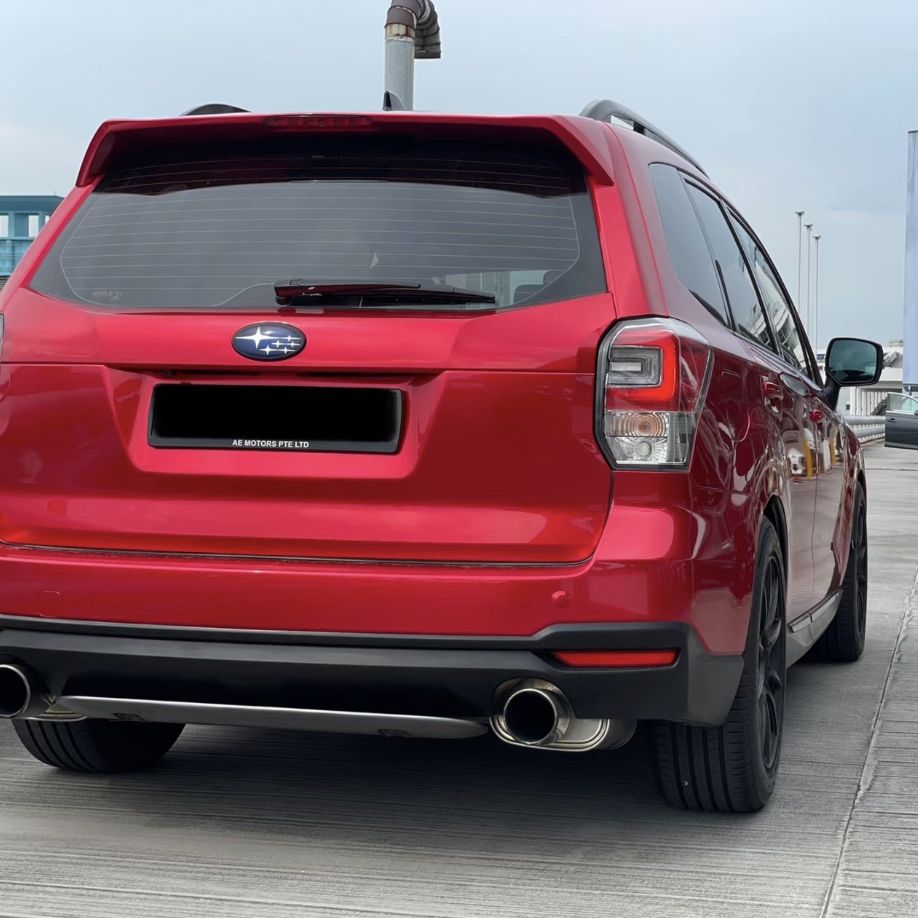 Ravoony Plus Gloss Metallic Vampire Red Vinyl Car Wrap Subaru Forester Wrap