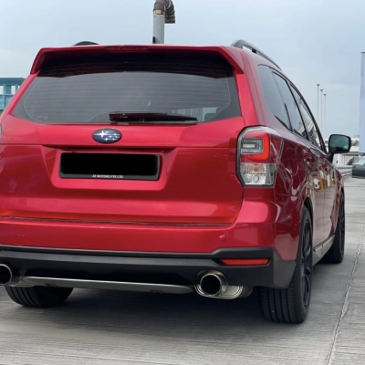 Ravoony Plus Gloss Metallic Vampire Red Vinyl Car Wrap Subaru Forester Wrap 02