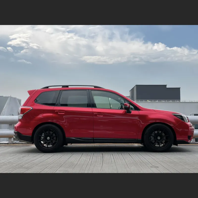 Ravoony Plus Gloss Metallic Vampire Red Vinyl Car Wrap Subaru Forester Wrap