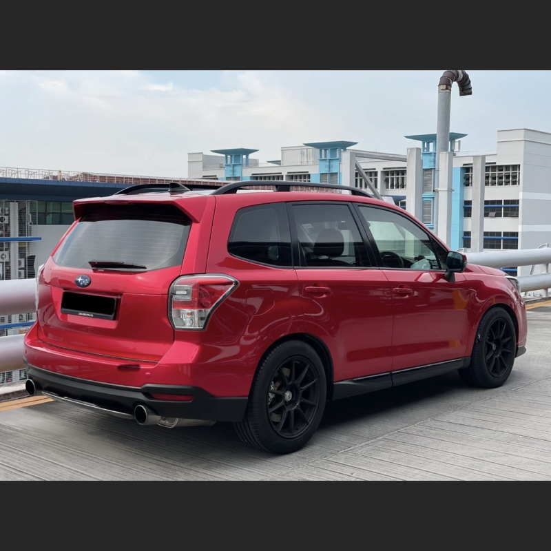 Ravoony Plus Gloss Metallic Vampire Red Vinyl Car Wrap Subaru Forester Wrap