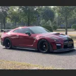 Ravoony Plus Liquid Metallic Dragon Blood Red Vinyl Car Wrap Nissan GTR Wrap