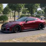 Ravoony Plus Liquid Metallic Dragon Blood Red Vinyl Car Wrap Nissan GTR Wrap