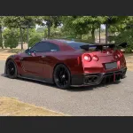 Ravoony Plus Liquid Metallic Dragon Blood Red Vinyl Car Wrap Nissan GTR Wrap