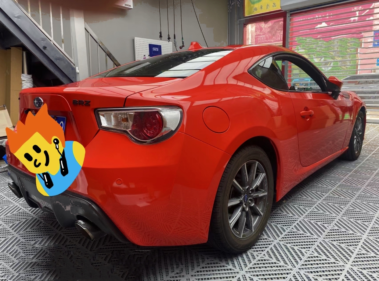 Ravoony Plus Glossy Porsche Orange Car Vinyl Wrap Subaru Brz Wrap
