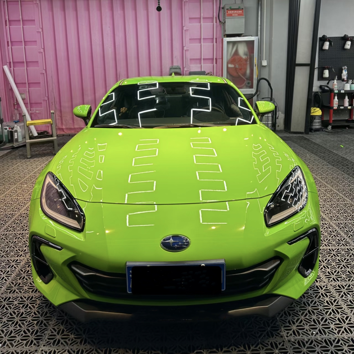 Ravoony Plus Gloss Apple Green Car Wrap Subaru Brz Wrap
