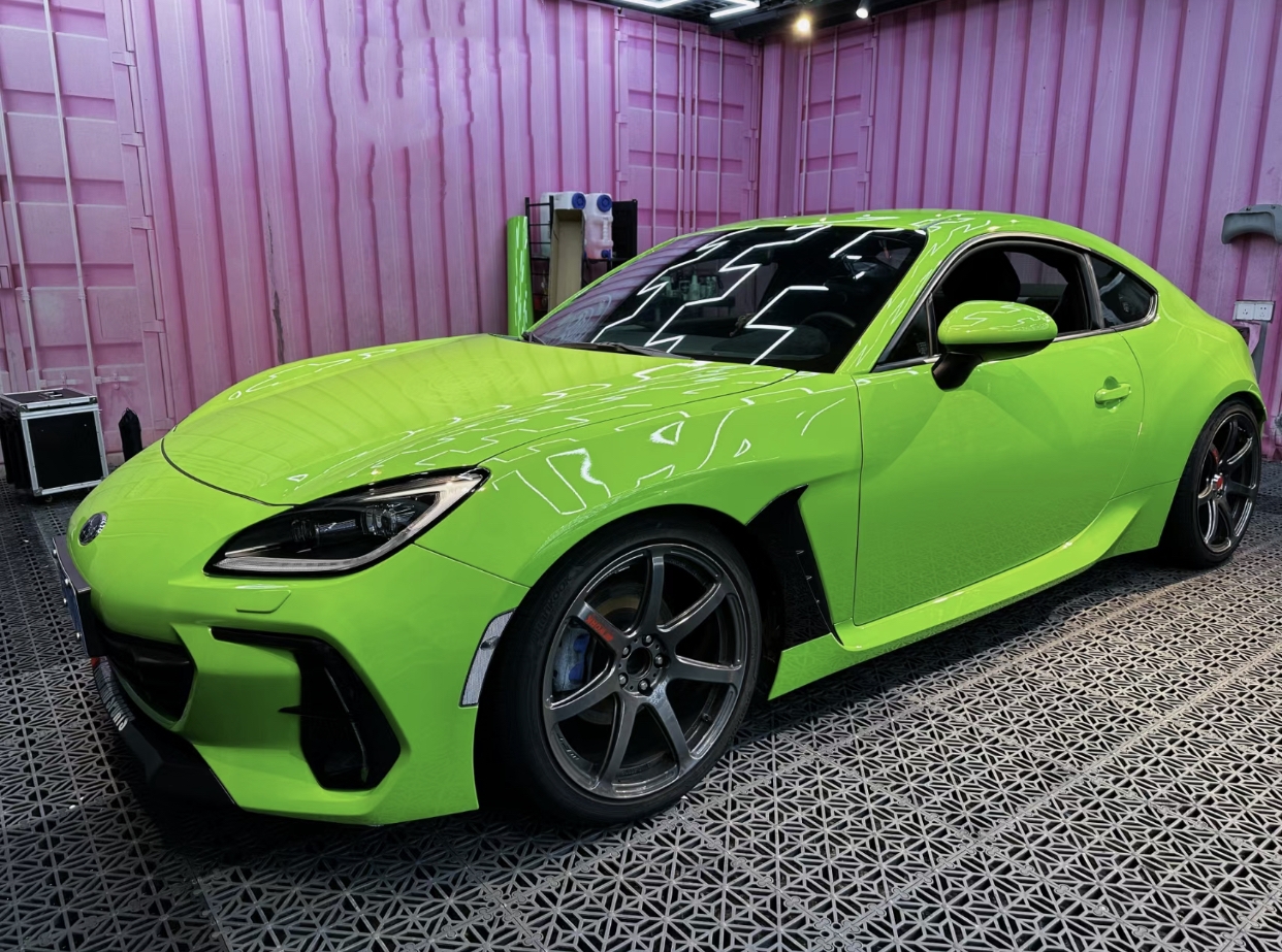 Ravoony Plus Gloss Apple Green Car Wrap Subaru Brz Wrap