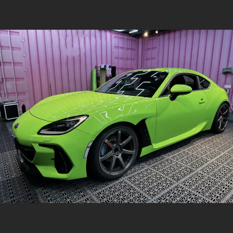 Ravoony Plus Gloss Apple Green Car Wrap Subaru Brz Wrap