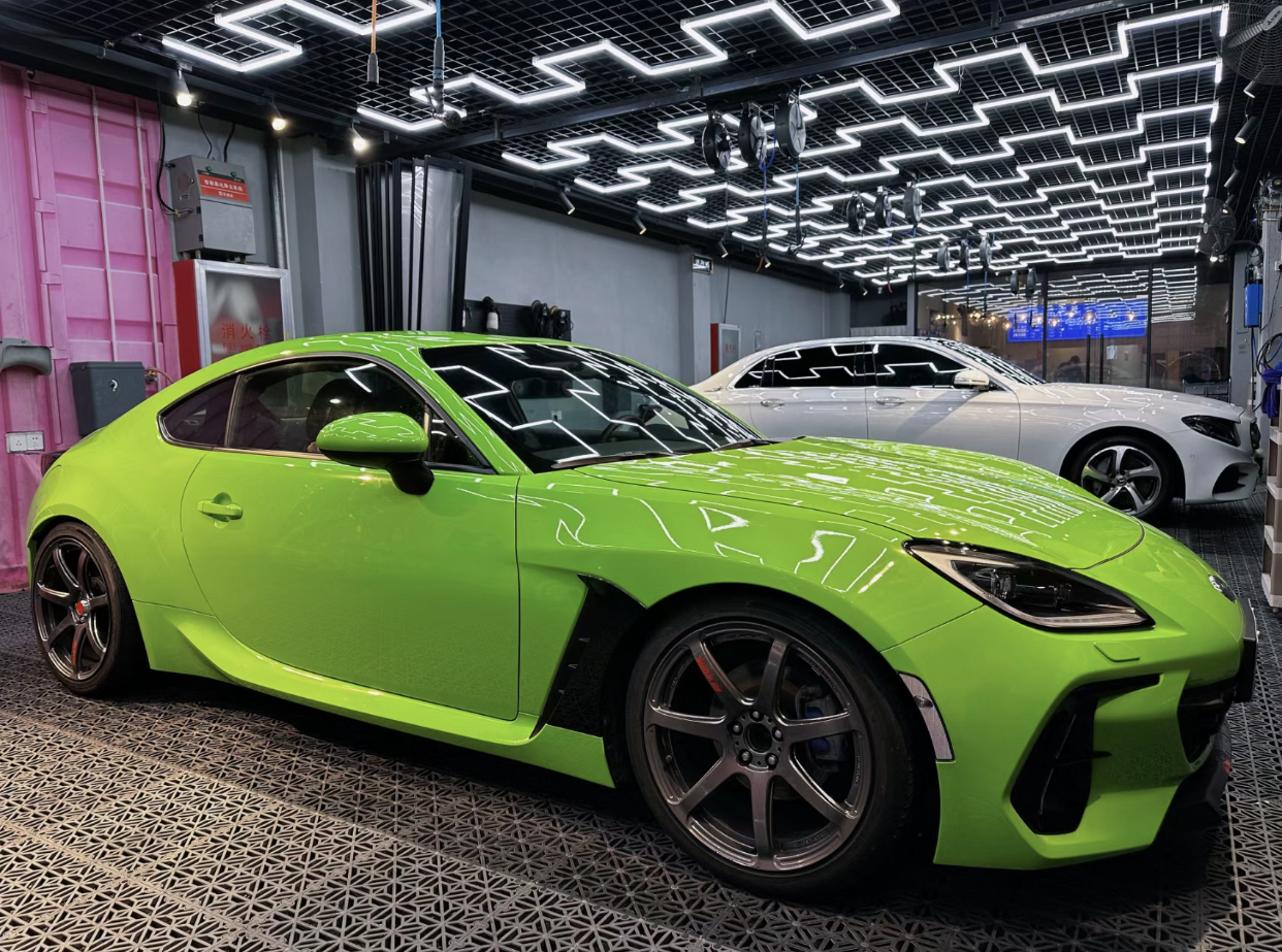 Ravoony Plus Gloss Apple Green Car Wrap Subaru Brz Wrap