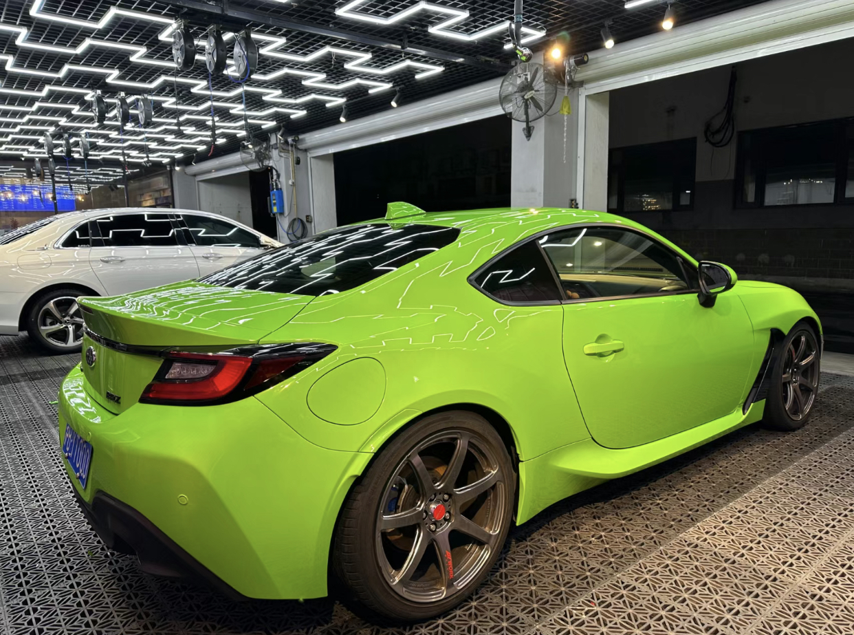 Ravoony Plus Gloss Apple Green Car Wrap Subaru Brz Wrap