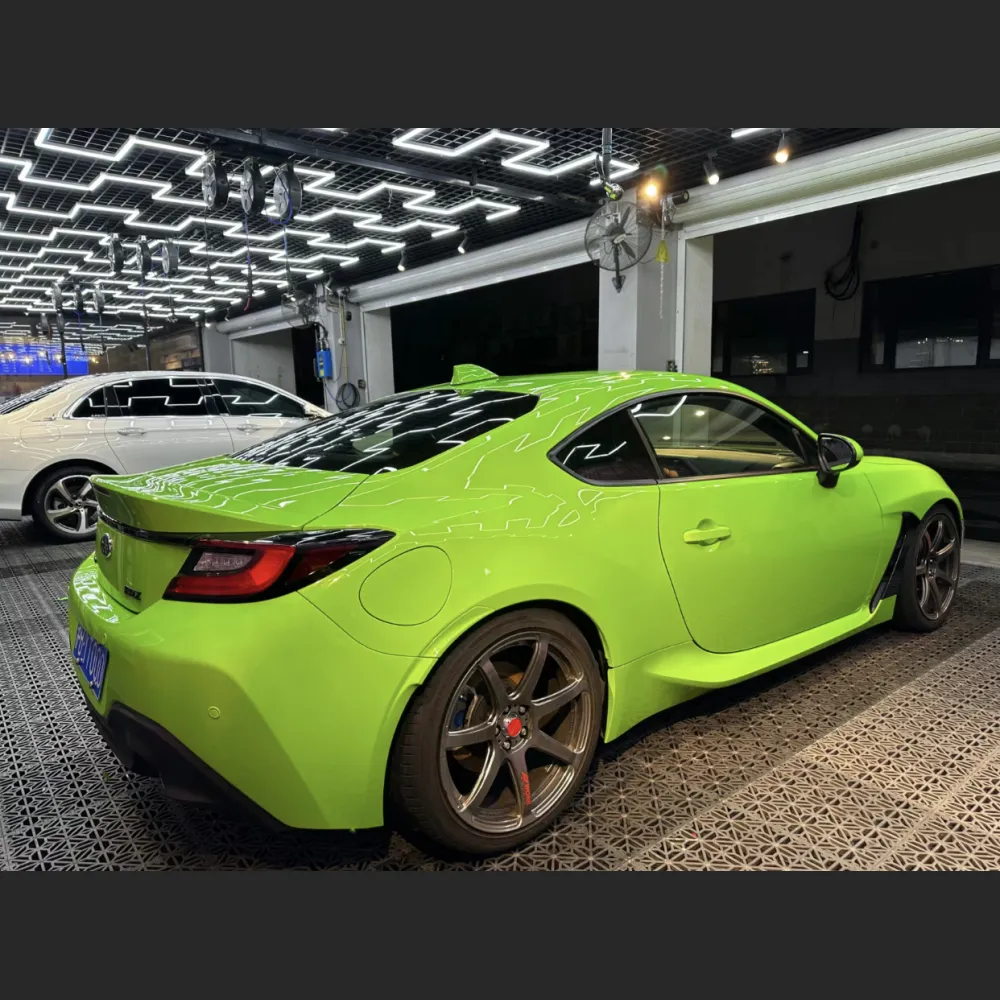 Ravoony Plus Gloss Apple Green Car Wrap Subaru Brz Wrap