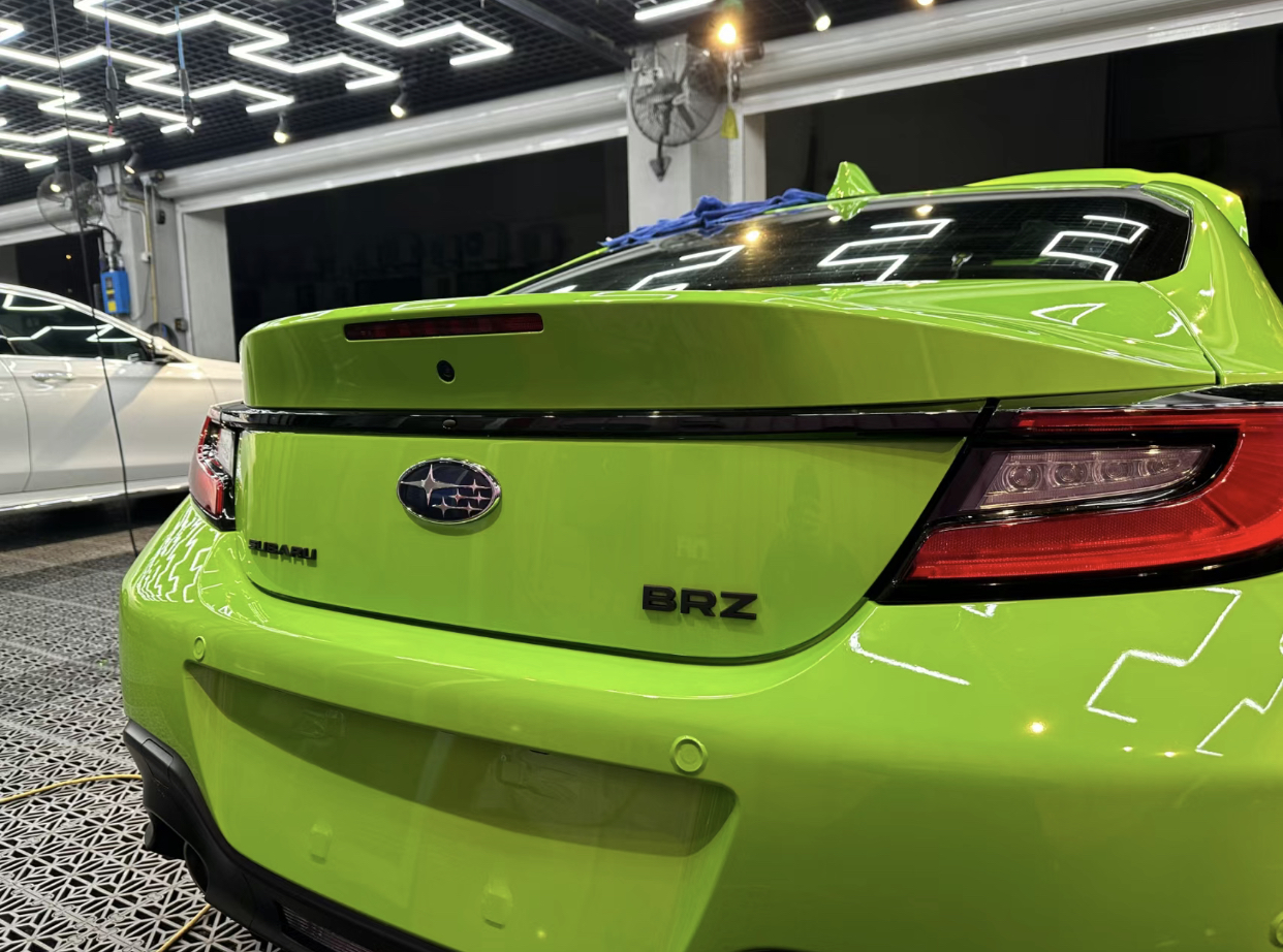 Ravoony Plus Gloss Apple Green Car Wrap Subaru Brz Wrap
