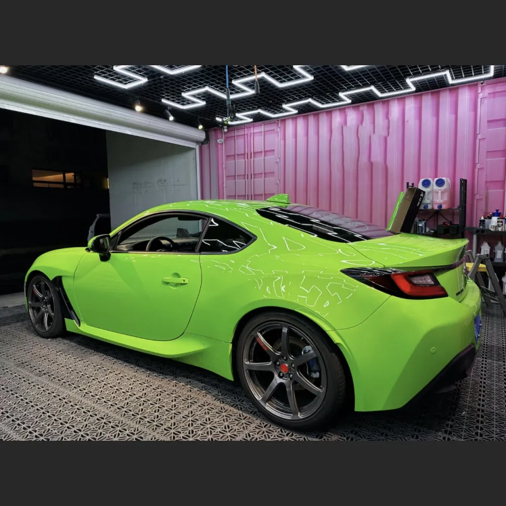 Ravoony Plus Gloss Apple Green Car Wrap Subaru Brz Wrap