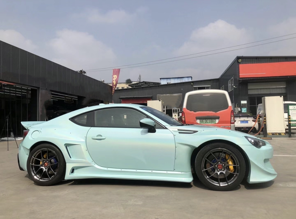 Subaru Vinyl Wrap,Best Ravoony Glossy Baby Blue Car Wrap Subaru