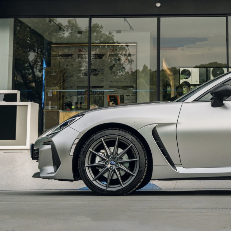 Ravoony Plus Porsche Gloss Liquid Metal Silver Car Wrap Subaru Wrap