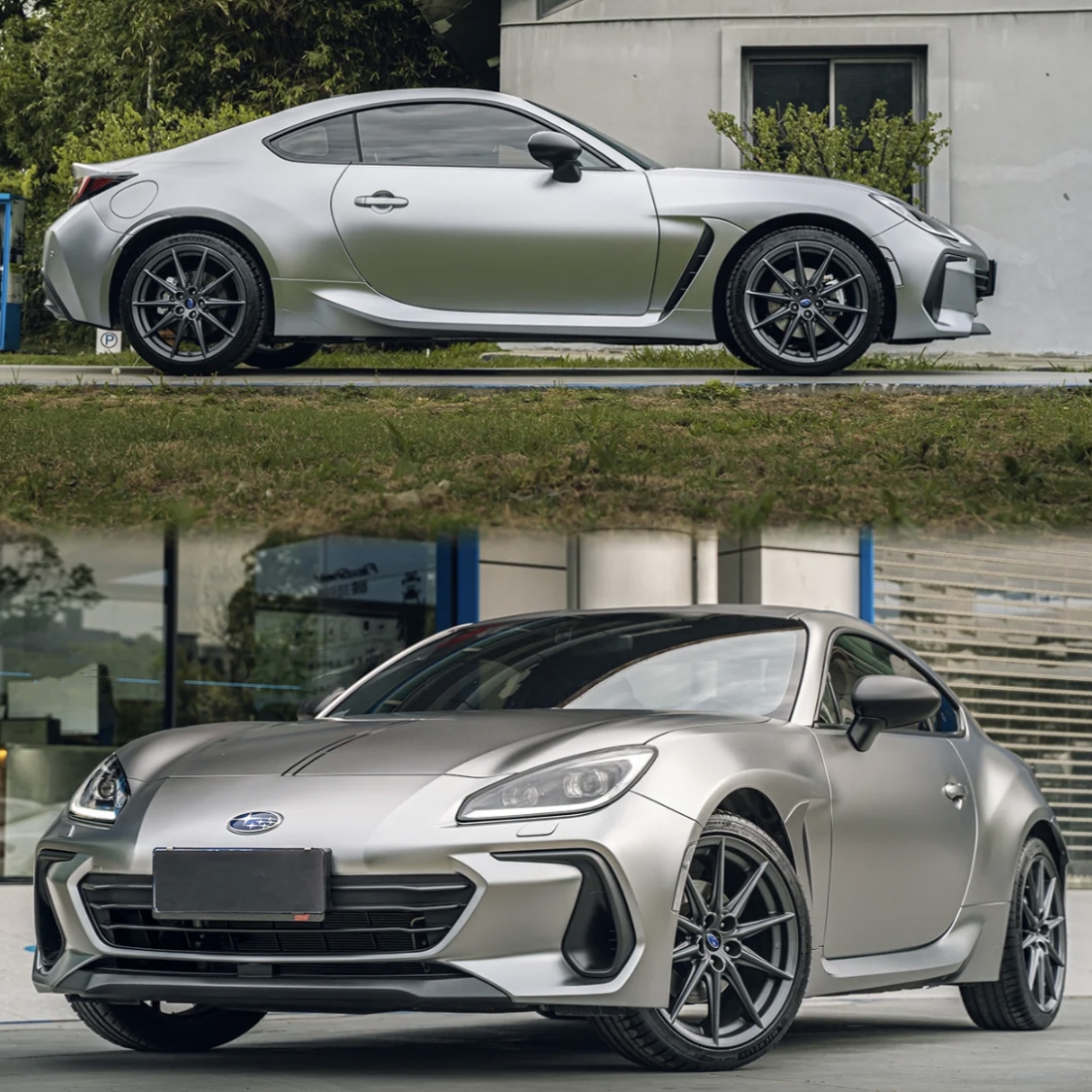 Ravoony Plus Porsche Gloss Liquid Metal Silver Car Wrap Subaru Wrap