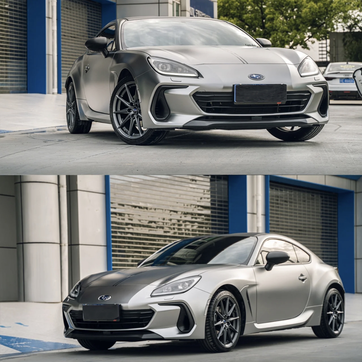 Ravoony Plus Porsche Gloss Liquid Metal Silver Car Wrap Subaru Wrap