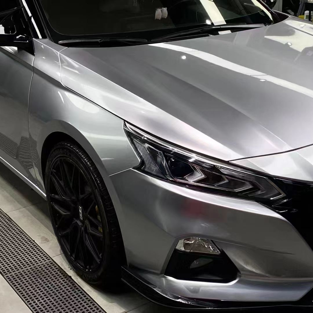 Ravoony Plus GT Silver Car Vinyl Wrap Nissan Altima Wrap
