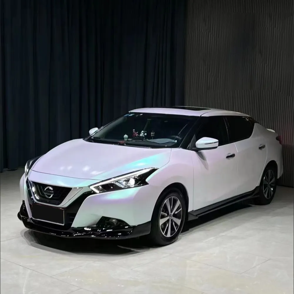 Ravoony Plus Matte Aurora White Car Vinyl Wrap Nissan Bluebird Wrap